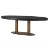 Discount Richmond Interiors Ovale Eettafel Macaron Eikenhout en metaal, 235 x 110cm