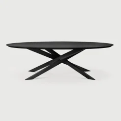 New Ethnicraft Ovale Eettafel Mikado Eikenhout, 267 x 138cm
