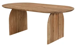 Sale Artistiq Living Ovale Eettafel Sequia Acaciahout, 200 x 100cm