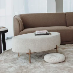 New Tower Living Ovale Hocker Ossana 100 x 65cm