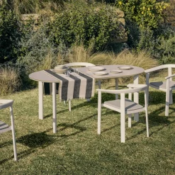 Online Kave Home Ovale Tuintafel Erice kleur Ecru