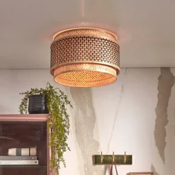 Hot GOOD&MOJO Plafondlamp Bhutan Bamboe, kleur Naturel/Zwart