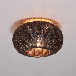 Hot LifestyleFurn Plafondlamp Terrial Burned finish, 40cm Zwart bruin