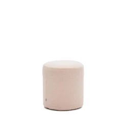 Online Kave Home Poef Kaeli Bouclé, 43cm