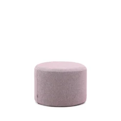 Online Kave Home Poef Kaeli Structuurstof, kleur Lila