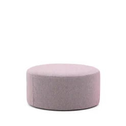 Online Kave Home Poef Kaeli Structuurstof, kleur Lila