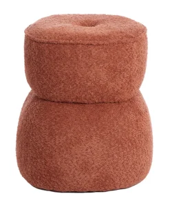 New Light & Living Poef Leyla Chenille Terra