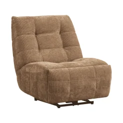 Best WOOOD Relaxfauteuil Hein Geweven ribstof, kleur Lichtbruin