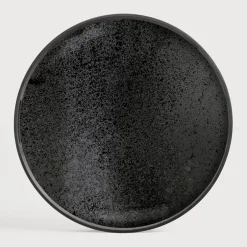Discount Ethnicraft Rond Dienblad Aged 48cm, kleur Charcoal