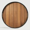 Sale Ethnicraft Rond Dienblad Core Teakhout, 61cm