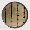 Best Ethnicraft Rond Dienblad Gilded Layers 48cm
