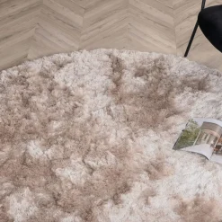 Outlet Nohr Rond Vloerkleed Reshunda 200cm, kleur Beige