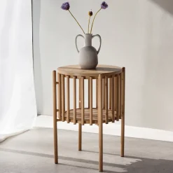 Hot Nohr Ronde Bijzettafel Arwa 45cm, kleur Naturel
