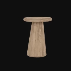 Tower Living Ronde Bijzettafel Asti Mangohout, 40cm Naturel