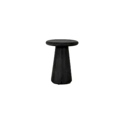 Hot Tower Living Ronde Bijzettafel Asti Mangohout, kleur Zwart