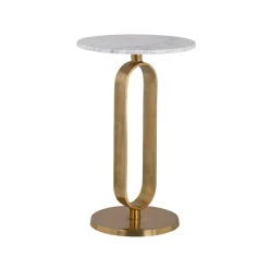 New Richmond Interiors Ronde Bijzettafel Celine Marmer, 40cm