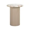 New Richmond Interiors Ronde Bijzettafel Coronel Marmer, 50cm
