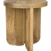 Clearance ZILT Ronde Bijzettafel Kang Mangohout, 40cm