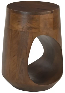 Discount Artistiq Living Ronde Bijzettafel Khaleel Mangohout, 32cm