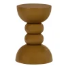 Best WOOOD Ronde Bijzettafel Miel Mangohout, 35cm, kleur Honinggeel