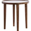 Light & Living Ronde Bijzettafel Qiano Acaciahout