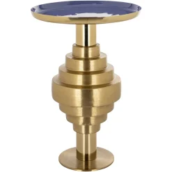 Richmond Interiors Ronde Bijzettafel Renao 40cm Blauw