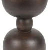 Clearance ZILT Ronde Bijzettafel Shaday Mangohout, 30cm