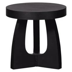 New WOOOD Ronde Bijzettafel Tala 45cm, kleur Zwart