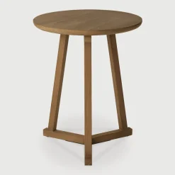 Online Ethnicraft Ronde Bijzettafel Tripod Hout, 46cm