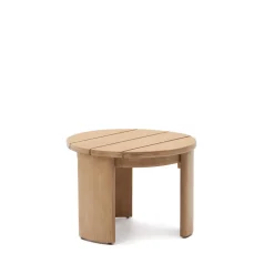 Hot Kave Home Ronde Bijzettafel Xoriguer Eucalyptushout, 43 cm hoog Naturel