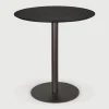 New Ethnicraft Ronde Bistrotafel Blend 70cm, kleur Zwart