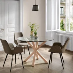 Hot Kave Home Ronde Eettafel Argo 120cm, Glas