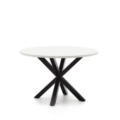 Kave Home Ronde Eettafel Argo Melamine, 120cm Wit