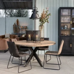 Clearance Rivièra Maison Ronde Eettafel Falcon Crest 150cm