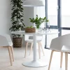 Outlet Interstil Ronde Eettafel Ibiza 110cm, kleur Wit