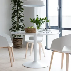 Outlet Interstil Ronde Eettafel Ibiza 110cm, kleur Wit
