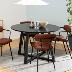 New Bendt Ronde Eettafel Lila Eiken, 120cm