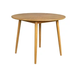 Outlet ZILT Ronde Eettafel Memo Eikenhout, kleur Naturel