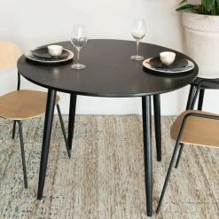 Best ZILT Ronde Eettafel Memo Eikenhout, kleur Zwart