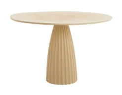Light & Living Ronde Eettafel Veglia 120cm, kleur Mat Zand