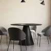 Kave Home Ronde Eettafel Wilshire Glas en metaal, 120cm