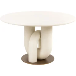 Clearance Richmond Interiors Ronde Eettafel Winslow 135cm, kleur Wit