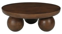 Outlet Artistiq Living Ronde Salontafel Ambur Mangohout, 90cm