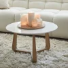 Outlet Rivièra Maison Ronde Salontafel Casone Marmer en eikenhout