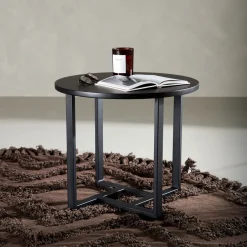 Discount Nohr Ronde Salontafel Dallin MDF, kleur Zwart