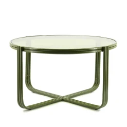 By-Boo Ronde Salontafel Groovy Glas, 63cm