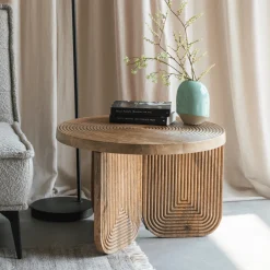 Hot ZILT Ronde Salontafel Kang Mangohout, 60cm