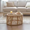 Outlet Kave Home Ronde Salontafel Kohana Rotan, 66cm