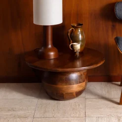 Sale Dutchbone Ronde Salontafel Oblivian Mangohout, 70cm