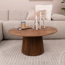 Hot Sohome Ronde Salontafel Olav Mangohout, 80cm